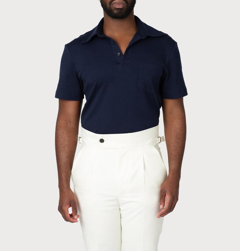Polo T-Shirt: Navy