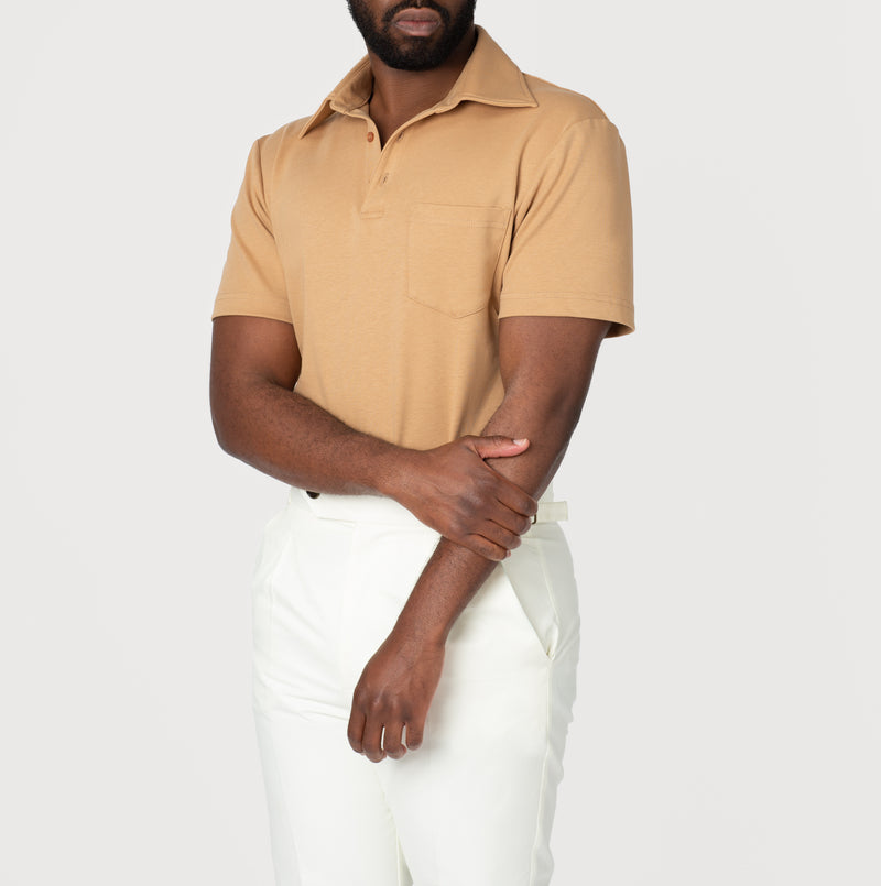 Polo T-Shirt: Sand