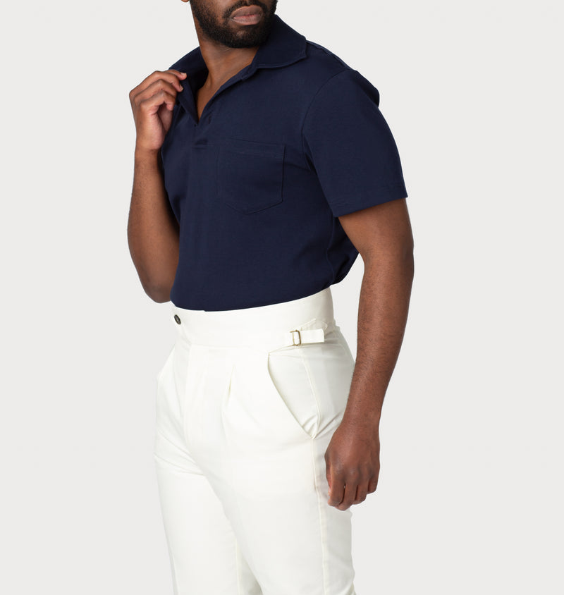 Polo T-Shirt: Navy